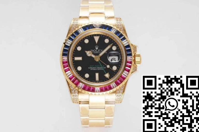 116758 Rolex GMT II ROF Factory SAru-78208 Dial Master Black 0301